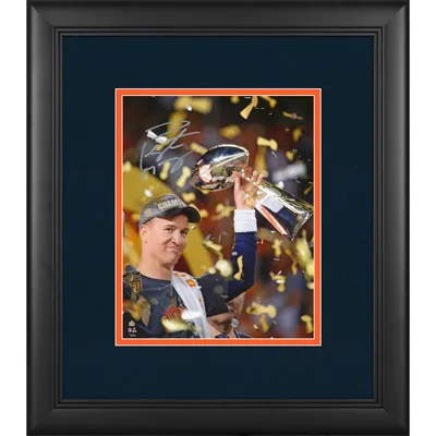 Peyton Manning Denver Broncos Autographed 8 x 10 Super Bowl 50 Champions  Action Vertical Photograph