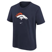 T-shirt préscolaire Nike Denver Broncos Team Wordmark bleu marine