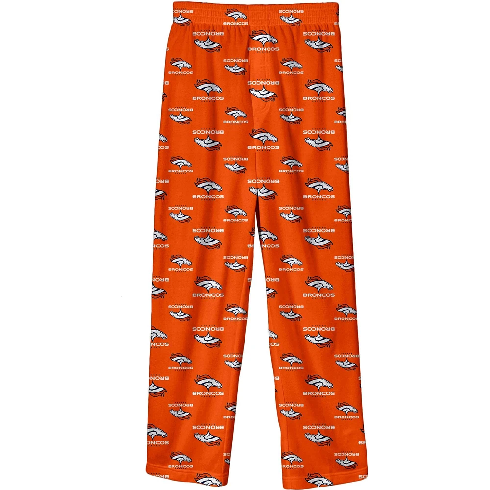 Pantalon de pyjama orange l'équipe Denver Broncos préscolaire