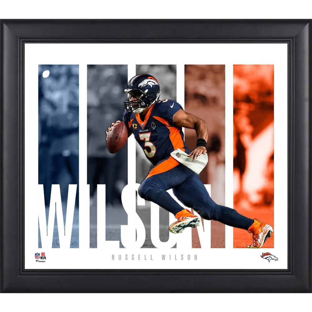 russell wilson autographed jersey framed