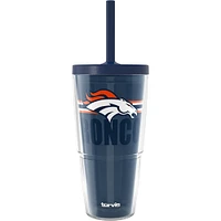 Gobelet classique Tervis Denver Broncos de 24 oz avec couvercle à paille Go the Distance