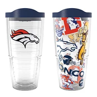 Tervis Denver Broncos NFL Lot de 2 allover et emblème