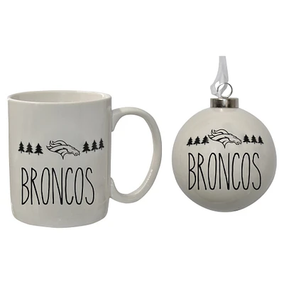 The Memory Company Denver Broncos Ensemble de décorations et tasses de vacances