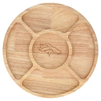 The Memory Company Denver Broncos Wood Chip & Dip Serving Tray