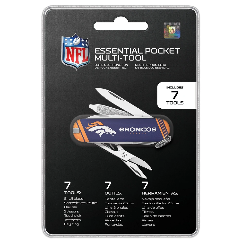 The Sports Vault Denver Broncos - Outil multifonction de poche essentiel