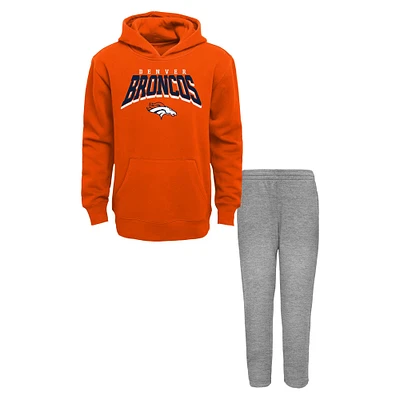 Ensemble sweat à capuche et pantalon de survêtement en polaire Dynamic Duo pour tout-petit des Denver Broncos