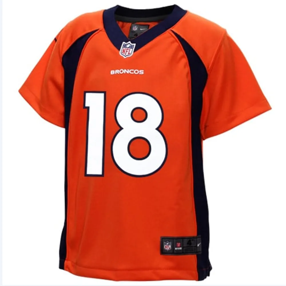 Peyton Manning Jersey Youth Sz Large Denver Broncos NFL Football