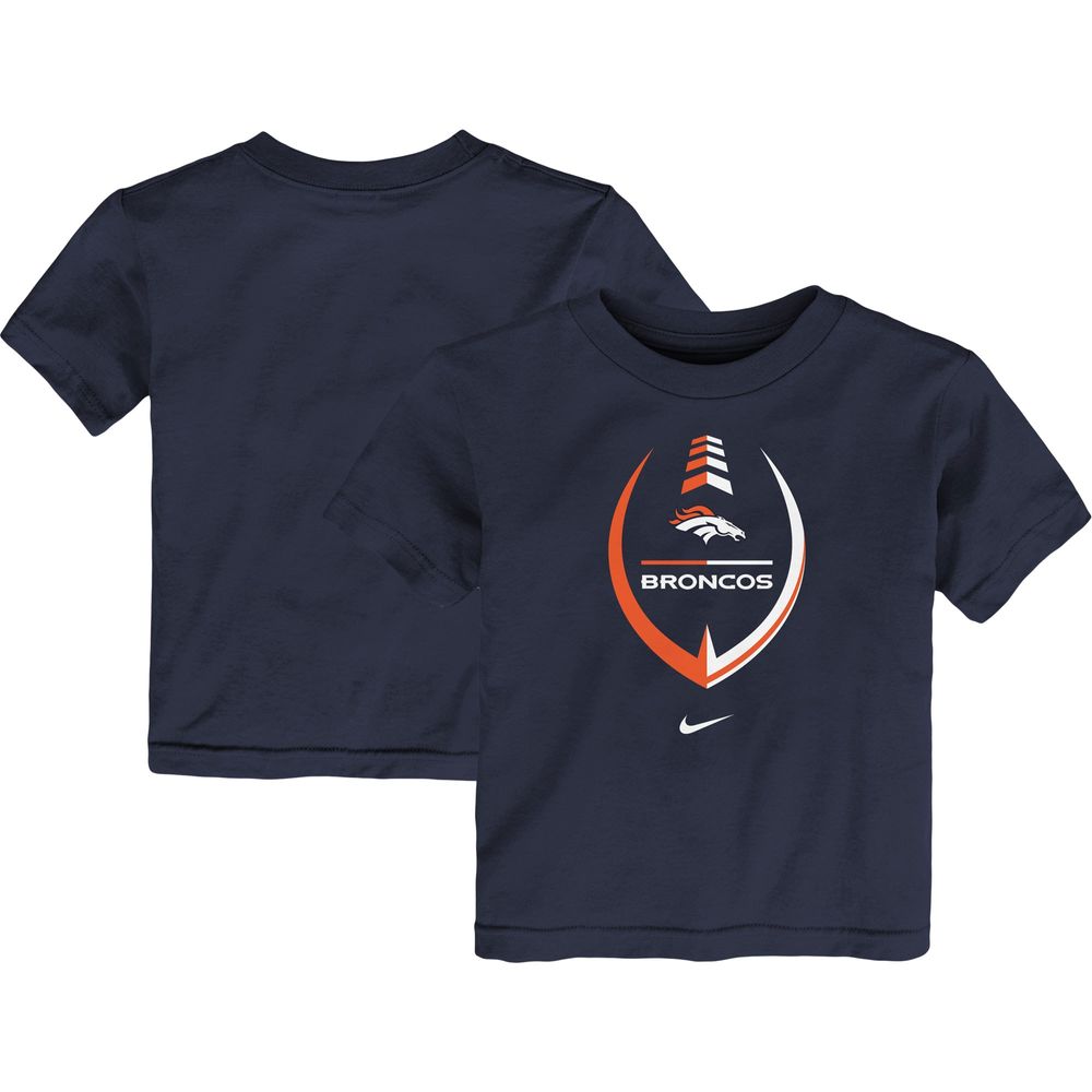 Toddler Nike Navy Denver Broncos Icon Wordmark - T-Shirt