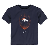 T-shirt Nike bleu marine Denver Broncos Legend Icon Performance pour tout-petit