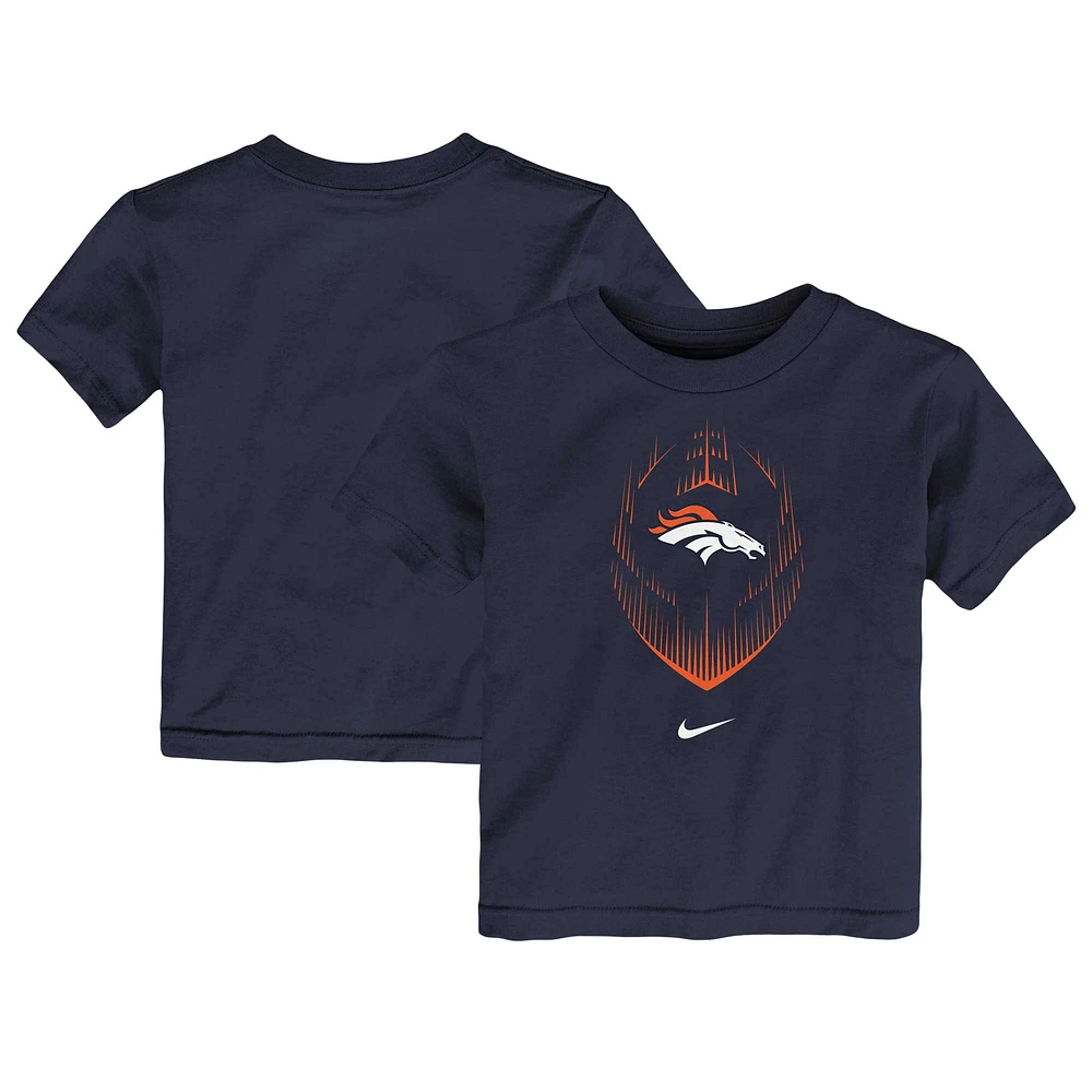 T-shirt Nike bleu marine Denver Broncos Legend Icon Performance pour tout-petit