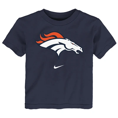 T-shirt à logo Denver Broncos Nike bleu marine pour tout-petit