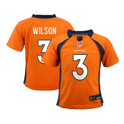 Enfant en bas âge Nike Russell Wilson orange Denver Broncos Game Jersey