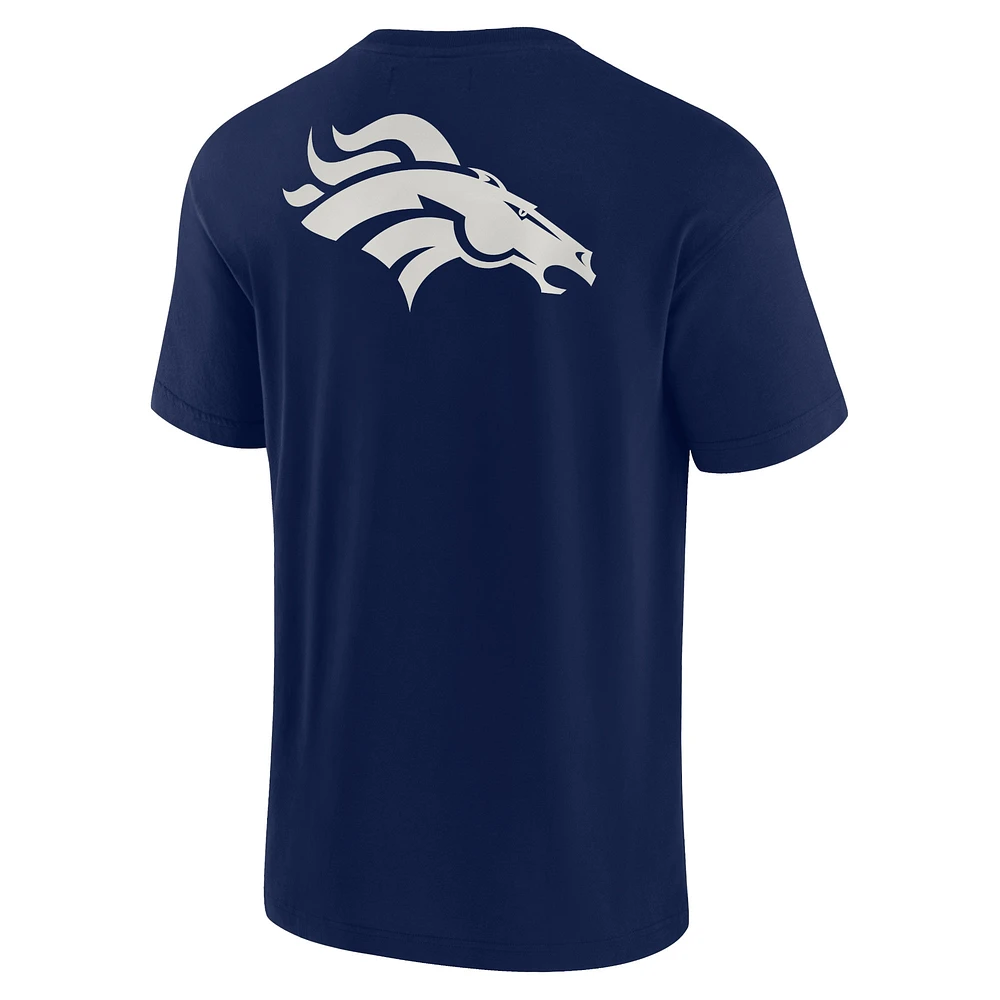 Unisex Fanatics Navy Denver Broncos Elements Super Soft Short Sleeve T-Shirt