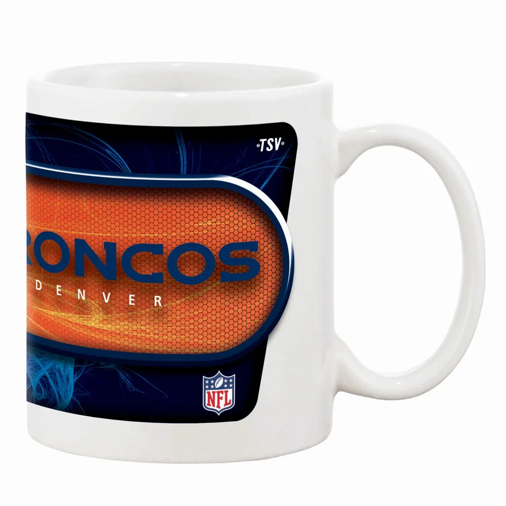 Broncos blancs de Denver 11oz. Tasse à café sublimée