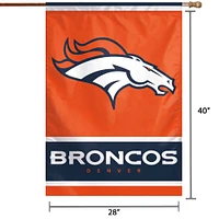 WinCraft Denver Broncos 28 "x 40" Bannière verticale simple face avec logo principal