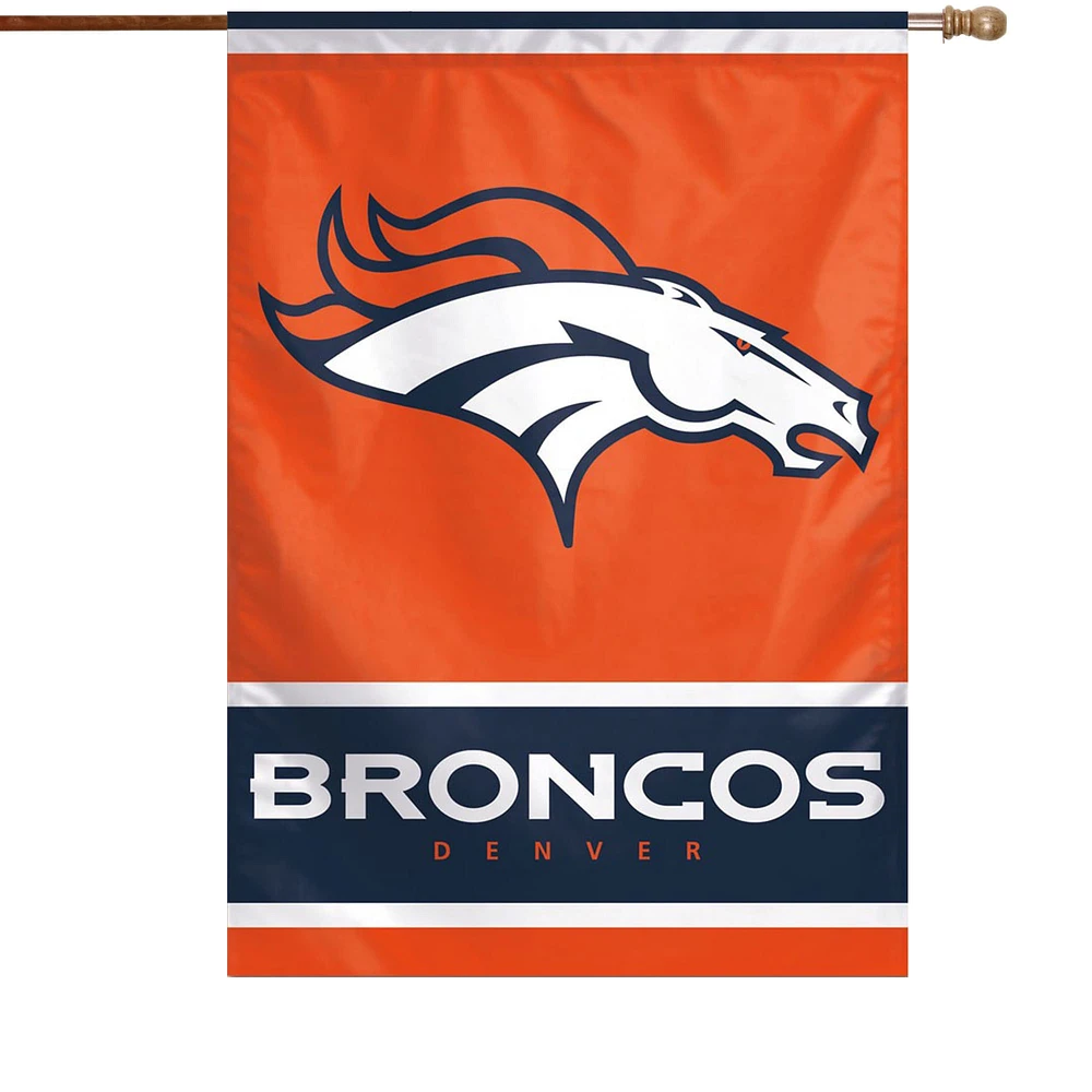 WinCraft Denver Broncos 28 "x 40" Bannière verticale simple face avec logo principal
