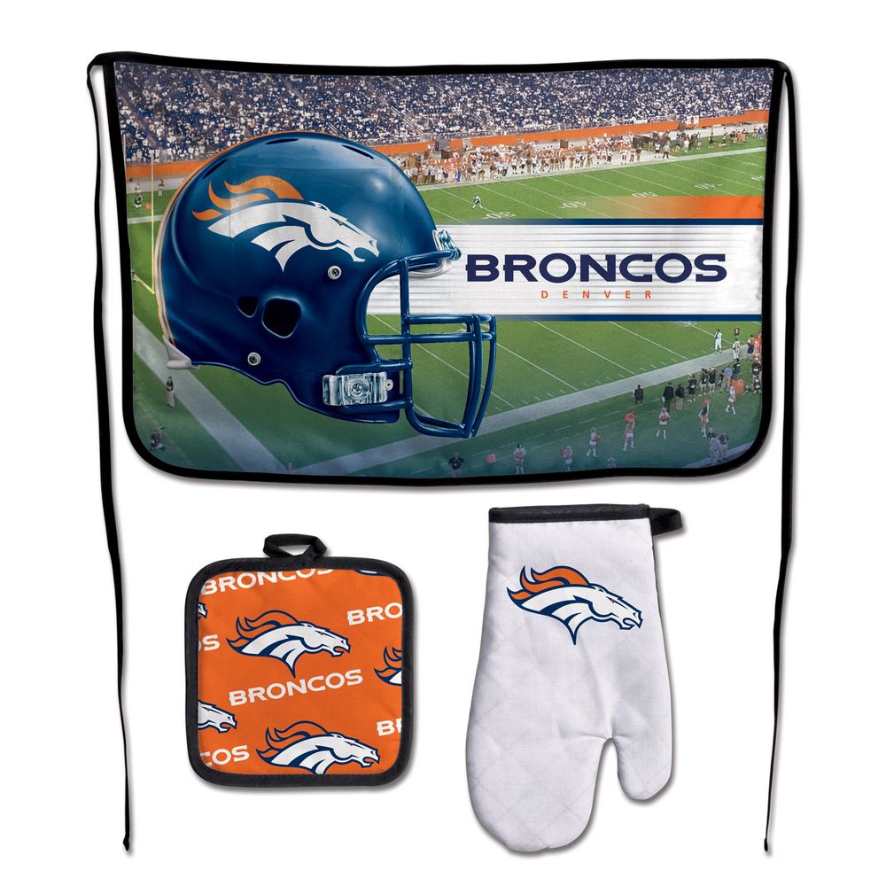 WinCraft Denver Broncos 3-Piece Barbecue Set