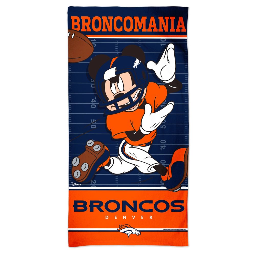 WinCraft Denver Broncos 30'' x 60'' Disney Spectra Beach Towel