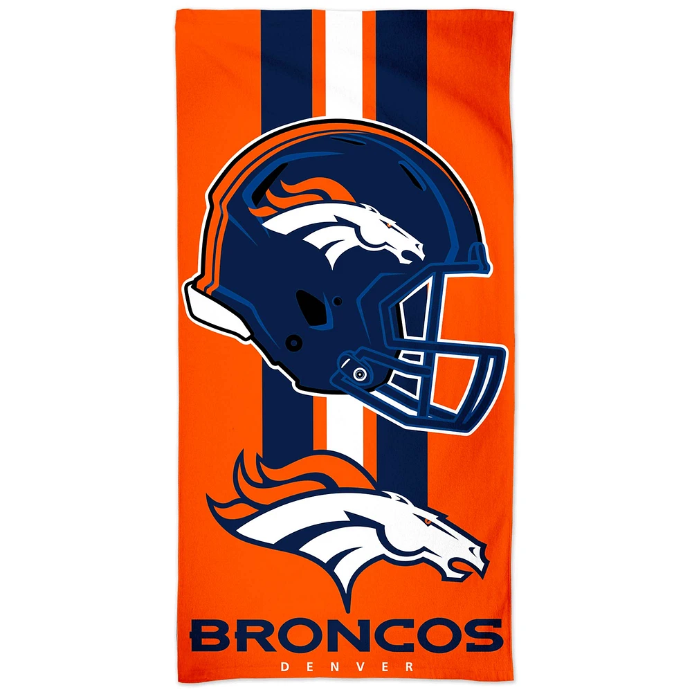 WinCraft Denver Broncos 30" x 60" Striped Logo Beach Towel