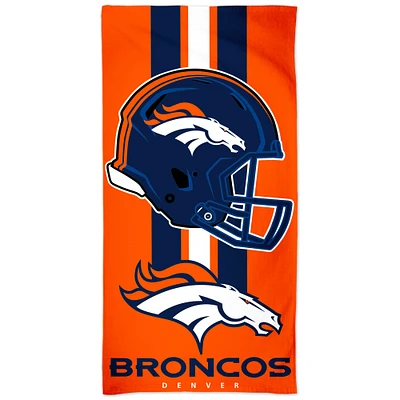 WinCraft Denver Broncos 30" x 60" Striped Logo Beach Towel