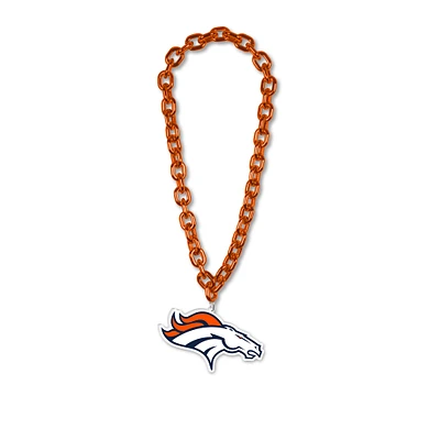 WinCraft Denver Broncos Collier en plastique avec logo à grande chaîne