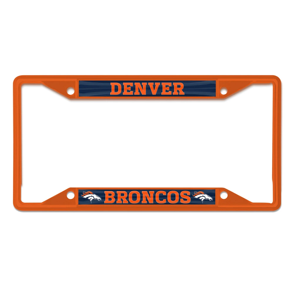 WinCraft Denver Broncos Chrome Color License Plate Frame