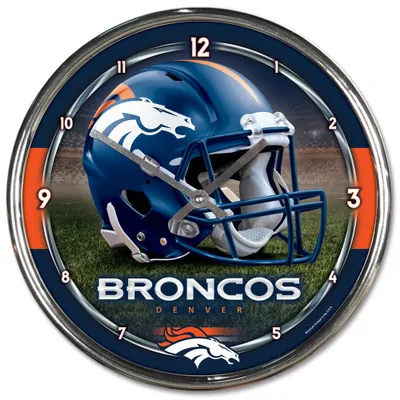 Denver Broncos WinCraft Chrome Wall Clock