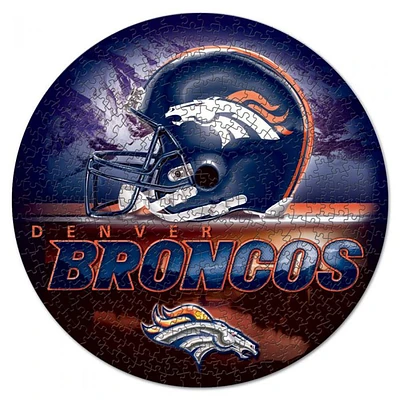 WinCraft Denver Broncos Round 500-Piece Puzzle
