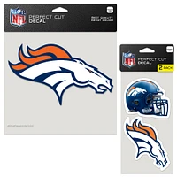 WinCraft Denver Broncos Three-Pack Perfect Cut Decals