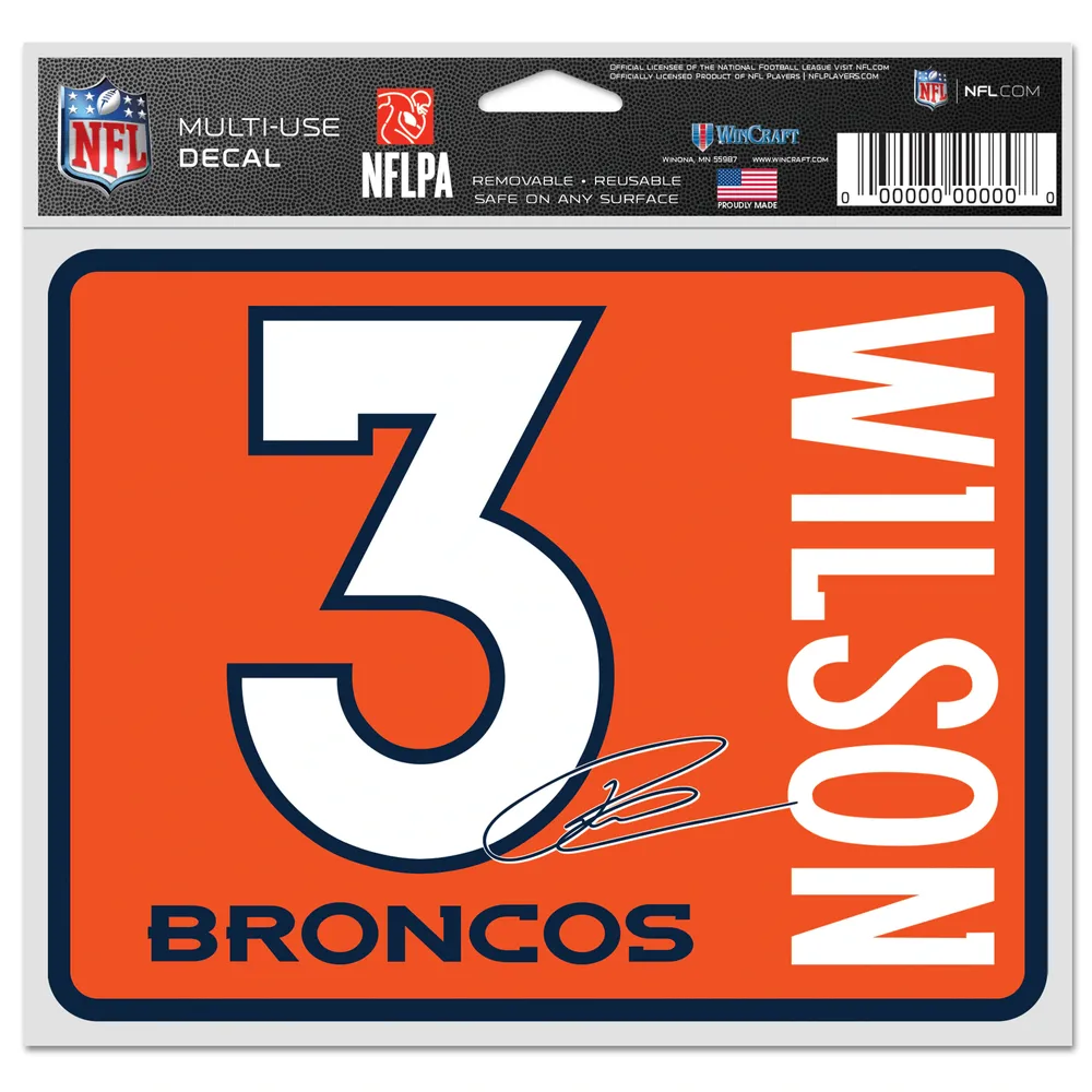 Men's Fanatics Branded Russell Wilson Orange Denver Broncos