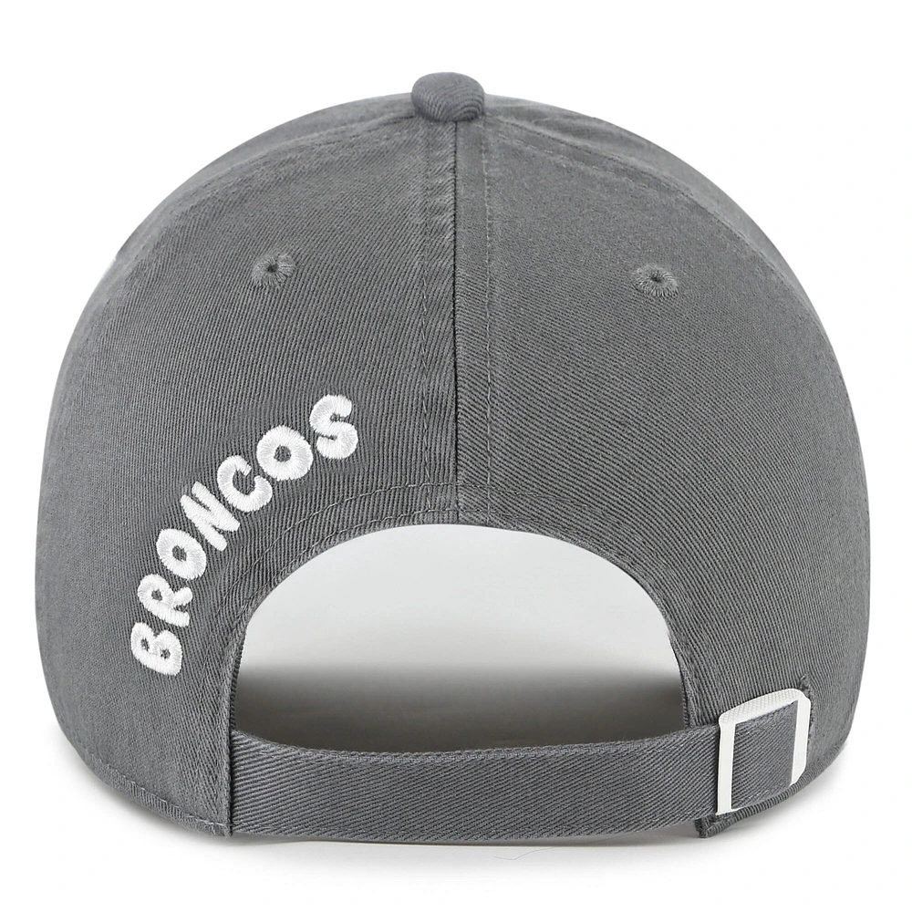 Casquette ajustable Bright Side Clean Up 47 grise pour femme des Denver Broncos