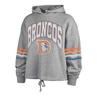 Women's '47 Heather Gray Denver Broncos Upland Bennett Pullover Hoodie