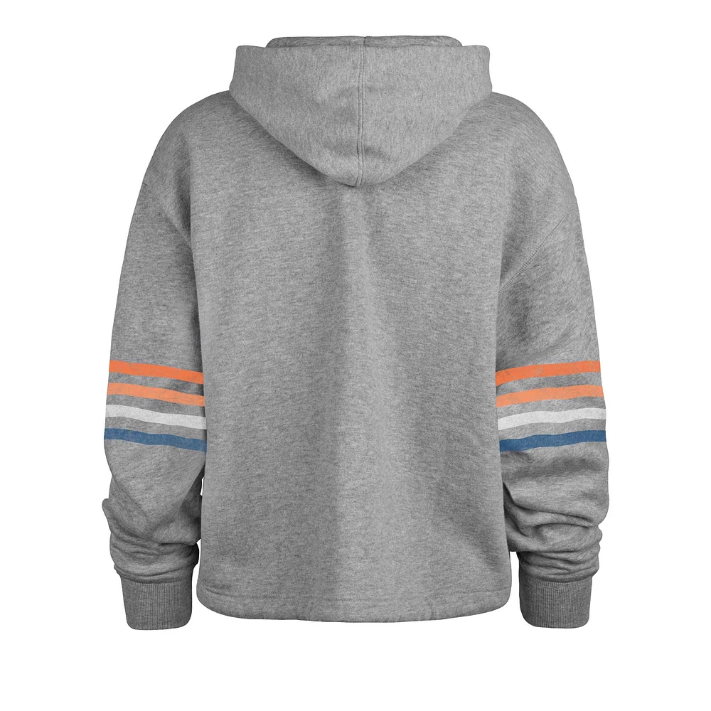 Women's '47 Heather Gray Denver Broncos Upland Bennett Pullover Hoodie