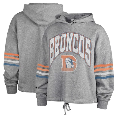 Sweat à capuche '47 Heather Grey Denver Broncos Upland Bennett pour femmes