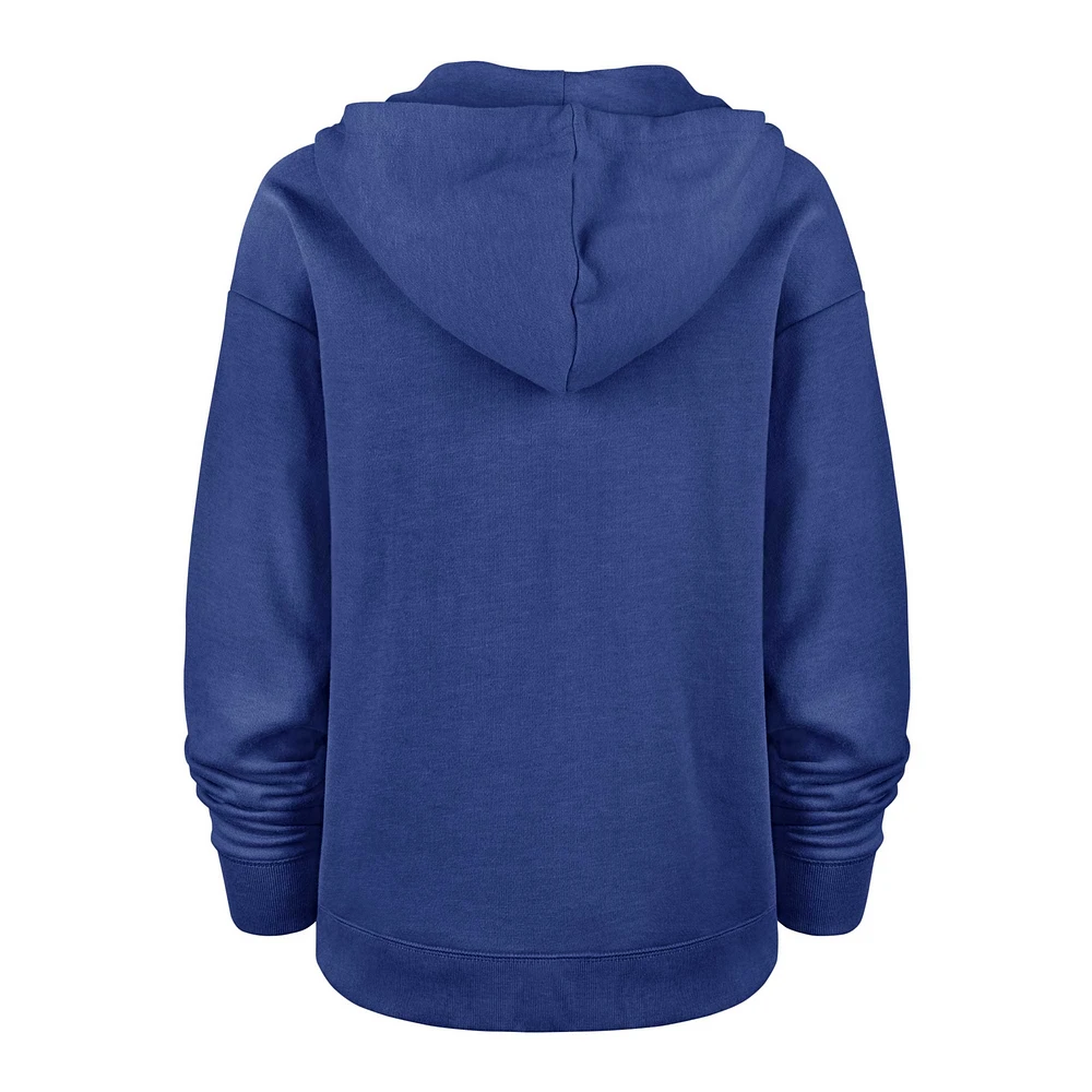 Women's '47 Heather Royal Denver Broncos Clarity Kennedy Pullover Hoodie