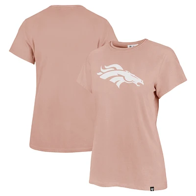 T-shirt rose clair Premier Frankie '47 pour femme des Denver Broncos