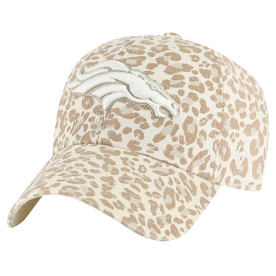 Casquette ajustable '47 Natural Denver Broncos Panthera Clean Up pour femmes