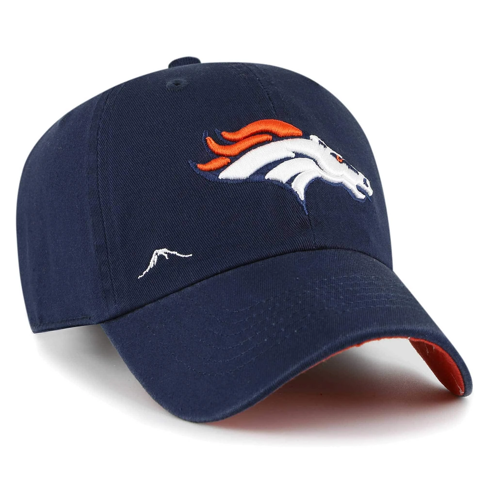 Casquette réglable '47 Denver Broncos Confetti Icon Clean Up pour femme, bleu marine