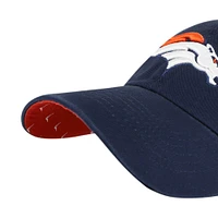 Casquette ajustable '47 Navy Denver Broncos Confetti Icon Clean Up pour femmes