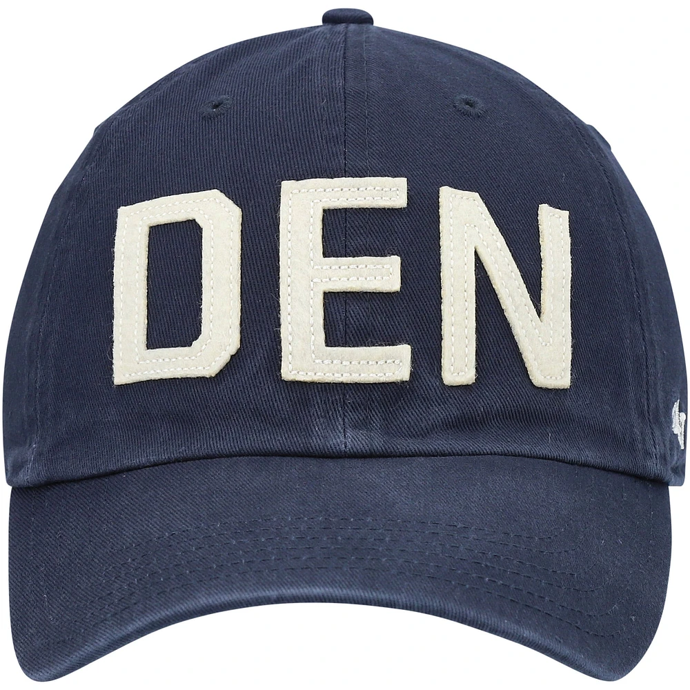 Casquette réglable '47 Denver Broncos Finley Clean Up pour femme, bleu marine