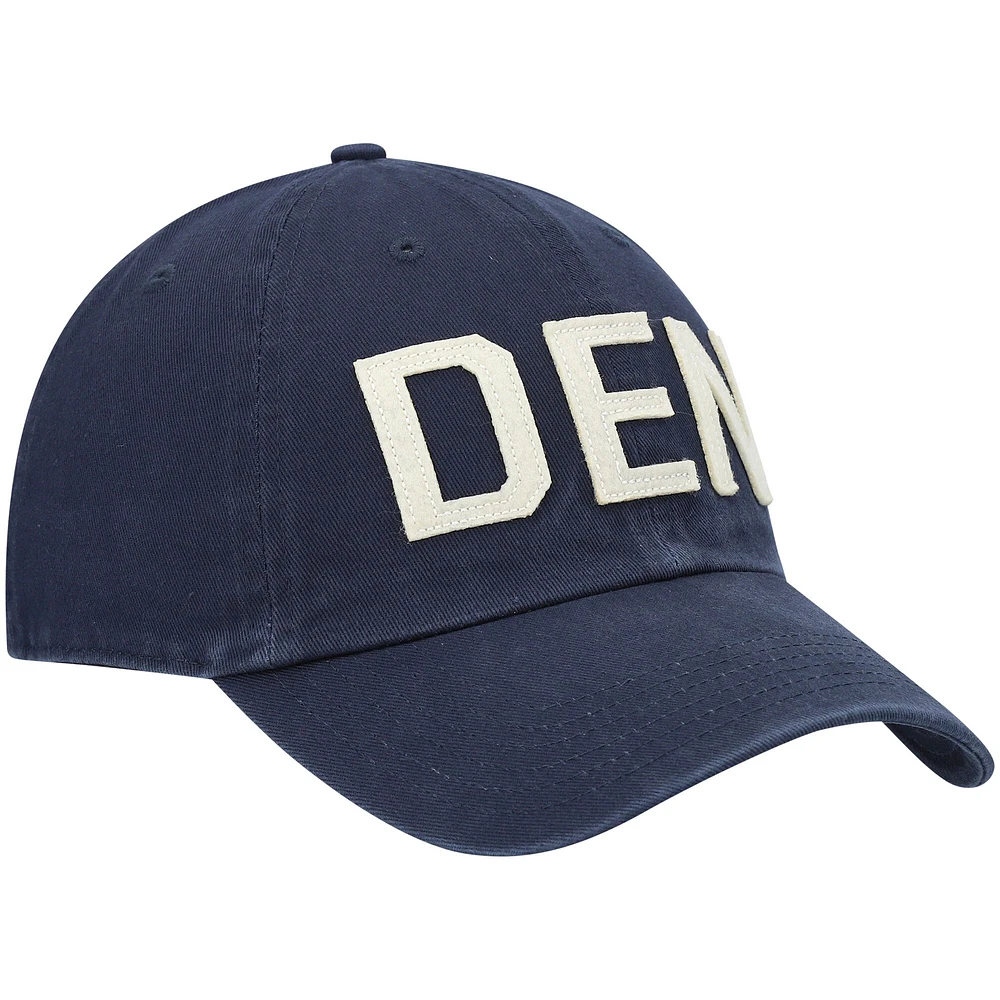Casquette réglable '47 Denver Broncos Finley Clean Up pour femme, bleu marine