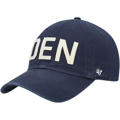 Casquette réglable '47 Denver Broncos Finley Clean Up pour femme, bleu marine