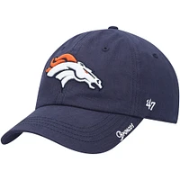 Casquette ajustable Clean Up Primary des Broncos de Denver '47 bleu marine pour femme