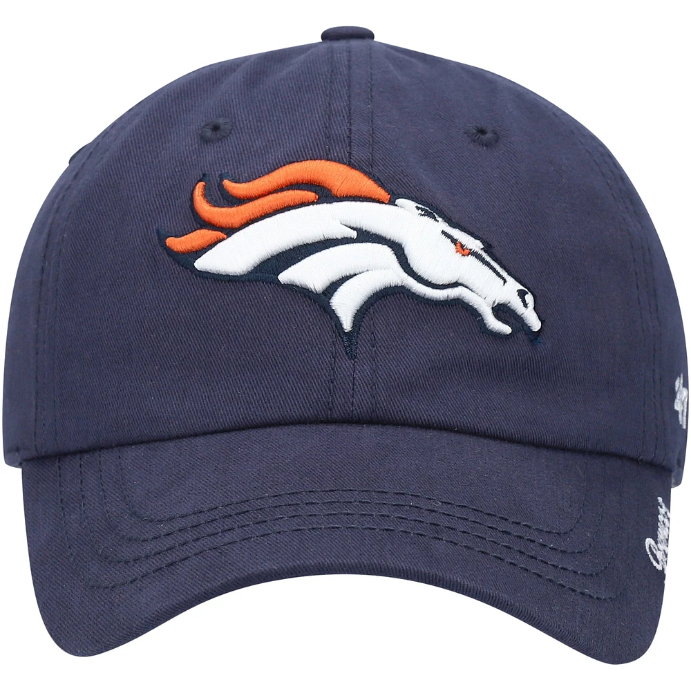 Women's '47 Navy Denver Broncos Miata Clean Up Primary Adjustable Hat