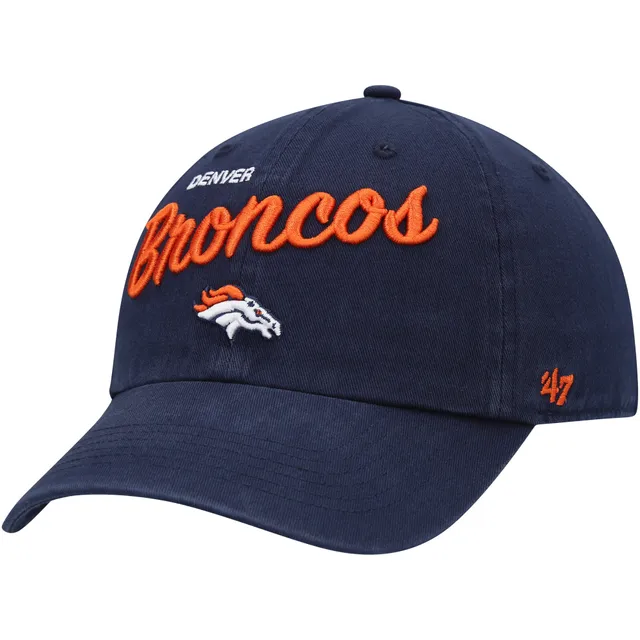 '47 Men's Denver Broncos Pride Navy Clean Up Adjustable Hat