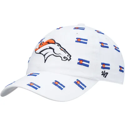 Denver Broncos '47 Women's Confetti Clean Up Adjustable Hat - White