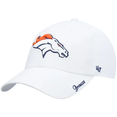 Denver Broncos '47 Women's Miata Clean Up Logo Adjustable Hat - White