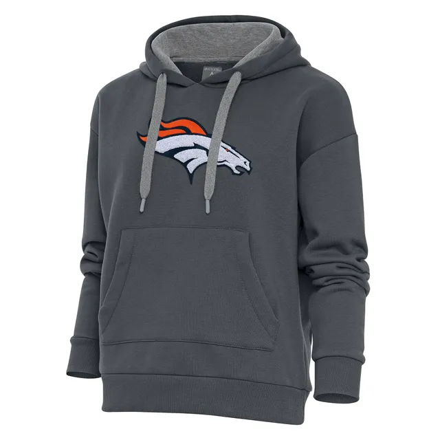 Nike Women's Team (NFL Denver Broncos) Pullover Hoodie in Grey, Size: Small | NKZE07F8W-06G