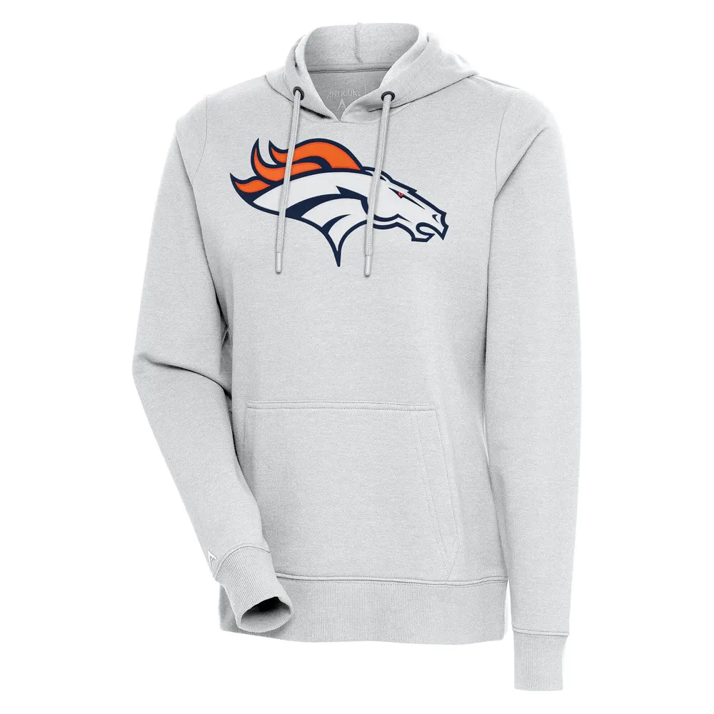 Denver Broncos Antigua Women's Victory Full-Zip Hoodie - White