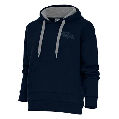 Men's Antigua Navy Denver Broncos Victory Pullover Hoodie Size: Medium